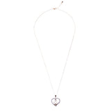 Valentines Jewelry Crystal Rhinestone Gorgeous Hearts Necklace N91 Gold