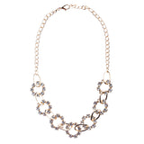 Bridal Wedding Jewelry Crystal Rhinestone Charming Open Holes Necklace JN254Gold