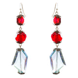 Contemporary Fashion Extraordinary Charms In Various Shapes Earrings E837 Red