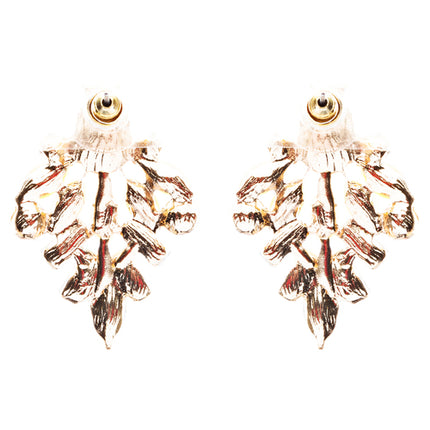 Modern Fashion Crystal Rhinestone Attractive Tear Drop Earrings E807 Yellow - Accessoriesforever