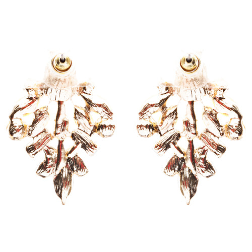 Modern Fashion Crystal Rhinestone Attractive Tear Drop Earrings E807 Yellow