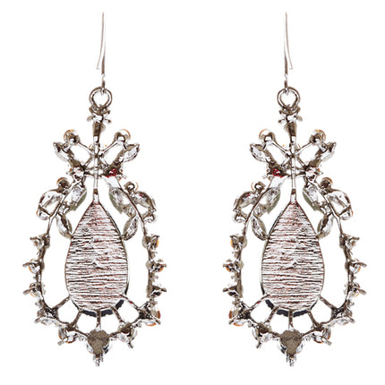 Modern Fashion Crystal Rhinestone Dazzling Tear Drop Dangle Earrings E75 Multi - Accessoriesforever
