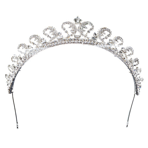 Bridal Wedding Jewelry Crystal Rhinestone Remarkable Crown Hair Tiara HA174Clear - Accessoriesforever