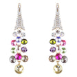 Dressy Beautiful Sparkle Crystal Rhinestone Dangle Fashion Earrings E966 Multi