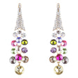 Dressy Beautiful Sparkle Crystal Rhinestone Dangle Fashion Earrings E966 Multi