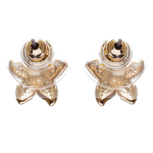 Nautical Jewelry Adorably Cute & Tiny Starfish Stud Earrings E932 Yellow