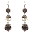 Modern Fashion Chic Cut Out Balls In Linear Arrangement Earrings E834 Black