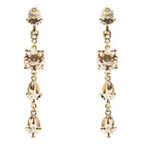 Trendy Design Crystal Rhinestone Colorful Tear Drop Shape Earrings E740 Multi