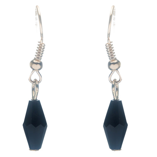 Beautiful Simple Multi Layered Bead Drape Design Statement Necklace Set Black - Accessoriesforever