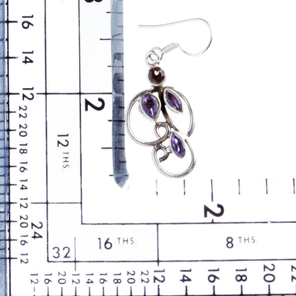 925 Sterling Silver Natural Gemstones Topaz Dangle Earrings FJSVE2113 - Accessoriesforever