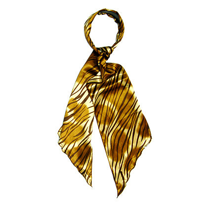 Fashion Scarf Look Headband Satin Animal Print Zebra