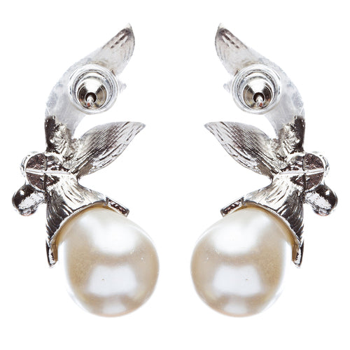 Bridal Wedding Prom Jewelry Crystal Rhinestone Vintage Pearl Earrings E434 - Accessoriesforever