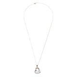 Valentines Jewelry Crystal Rhinestone Sparkling Hearts Necklace N92 Gold