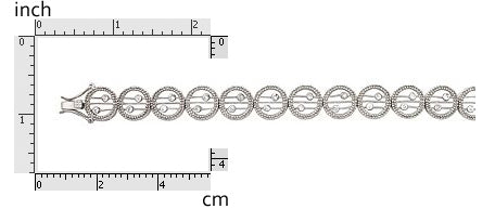 Linked Cut Circle CZ 7" Bracelet 925 Sterling Silver - Accessoriesforever
