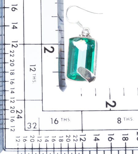 925 Sterling Silver Natural Gemstones Quartz Dangle Earrings FJSVE2127