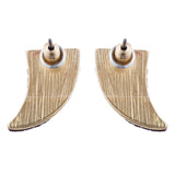 Fun Cute Adorable Horn Design Fashion Stud Style Earrings E987 Purple