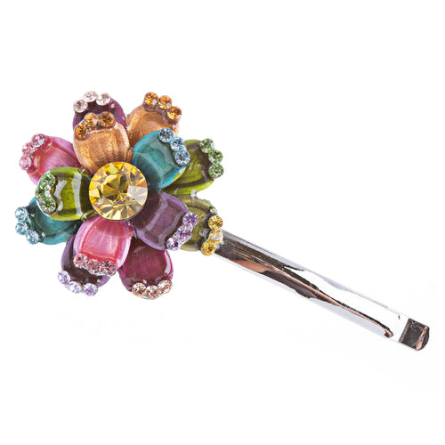 Austrian Crystal Hair Claw Clip Jewelry Floral