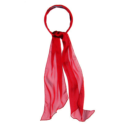 Fashion Scarf Look Headband Chiffon Solid Wine Red