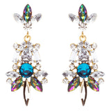 Striking Fashion Crystal Rhinestone Rare Elegant Dangle Earrings E827 Multi