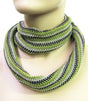 Fashion Skinny Scarf Neck Warmer Olive Green
