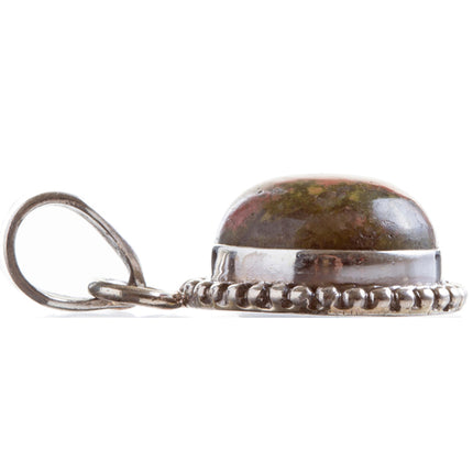925 Sterling Silver Natural Gemstones Jasper Pendant FJSVP2100 - Accessoriesforever