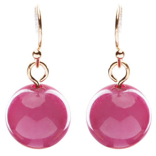 Unique Fashion Crystal Rhinestone Fan Charm Necklace And Earrings JN222 Pink