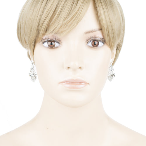 Bridal Wedding Prom Jewelry Chic Sparkling Crystal Rhinestone Earrings E1192 SV - Accessoriesforever