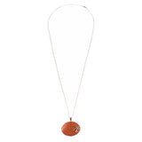 Fun Ocean Inspired Sea Star Shell Pendant Necklace Earrings Set JN280 Orange