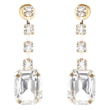 Bridal Wedding Jewelry Crystal Rhinestone Alluring Faux Pearl Necklace J581 Gold - Accessoriesforever