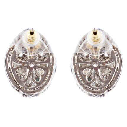 Sophisticated Classic Gorgeous Two-Tone Crystal Rhinestone Earrings E1001 GDSV - Accessoriesforever
