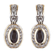 Sophisticated Classic Gorgeous Two-Tone Dangle Style Earrings E1000 Gold Black