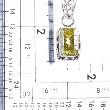 925 Sterling Silver Natural Gemstones Citrine Quartz Pendant FJSVP2085 - Accessoriesforever