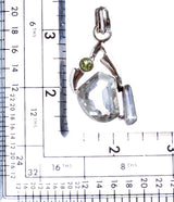925 Sterling Silver Natural Gemstones Quartz Pendant FJSVP2064