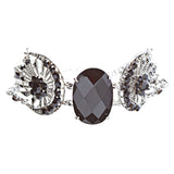 Austrian Crystal Link Bracelet Victorian Black