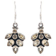 925 Sterling Silver Natural Gemstones Citrine Dangle Earrings FJSVE2122