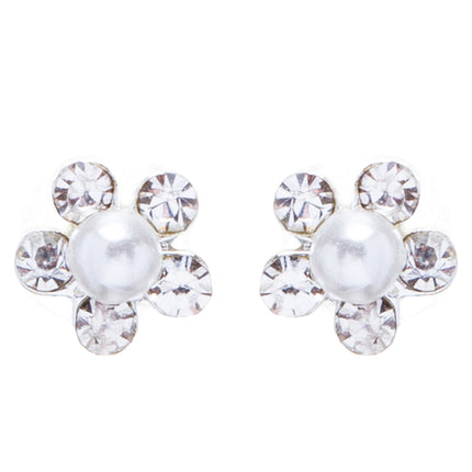 Bridal Wedding Jewelry Set Floral Pearl Rhinestone SM - Accessoriesforever
