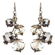 Modern Fashion Crystal Rhinestone Cute Cluster Design Dangle Earrings E833 Gray