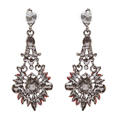 Bridal Wedding Jewelry Crystal Rhinestone Intriguing Fashion Earrings E726 Blue