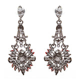 Bridal Wedding Jewelry Crystal Rhinestone Intriguing Fashion Earrings E726 Blue