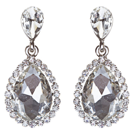 Bridal Wedding Jewelry Set Crystal Rhinestone Gorgeous Bib Design Necklace J584 - Accessoriesforever