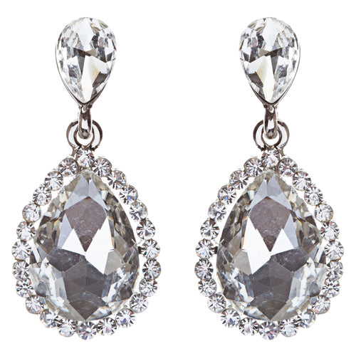 Bridal Wedding Jewelry Set Crystal Rhinestone Gorgeous Bib Design Necklace J584 - Accessoriesforever