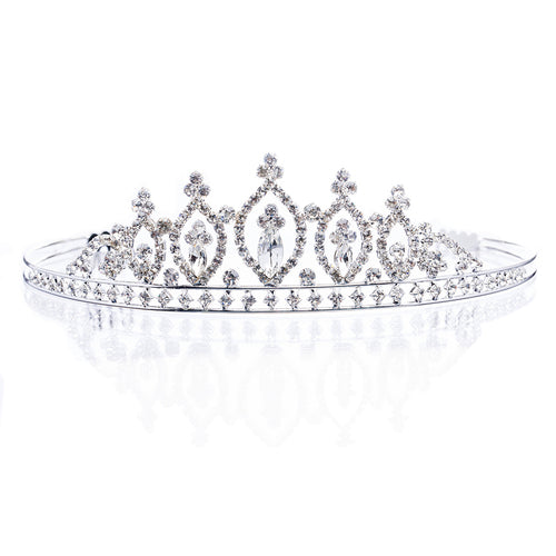 Bridal Wedding Jewelry Crystal Rhinestone Stunning Classic Hair Headband Tiara - Accessoriesforever