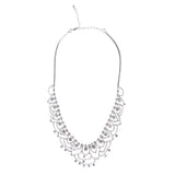 Bridal Wedding Jewelry Crystal Rhinestone Elegant Dazzle Necklace Set J683 SV