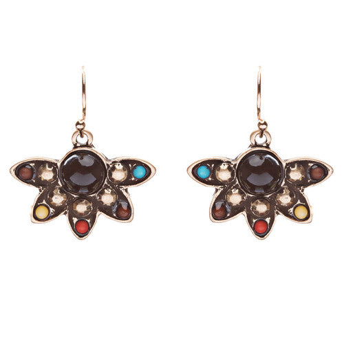 State-Of-The-Art Meticulous Dream Catcher Design Charm Necklace Set JN227 Black
