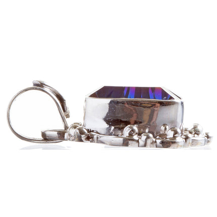 925 Sterling Silver Natural Gemstones Rainbow Magic Topaz Pendant FJSVP2107 - Accessoriesforever