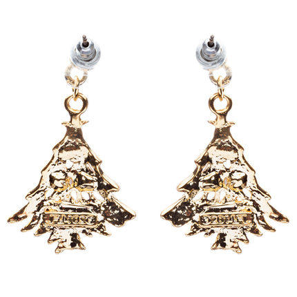 Christmas Jewelry Crystal Rhinestone Colorful Christmas Tree Earrings E799 Multi - Accessoriesforever