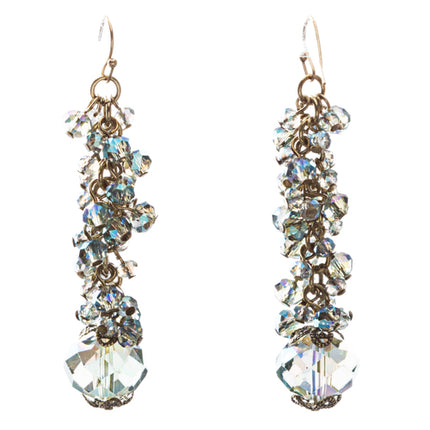 Contemporary Fashion Sophisticated Linear Long Drop Dangle Earrings E838 Blue - Accessoriesforever