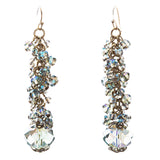 Contemporary Fashion Sophisticated Linear Long Drop Dangle Earrings E838 Blue