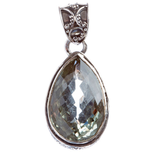 925 Sterling Silver Natural Gemstones Quartz Pendant FJSVP2072