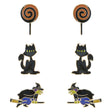 Halloween Costume Jewelry Lollipop Cat Witch 3 Sets Mini Earrings E1221